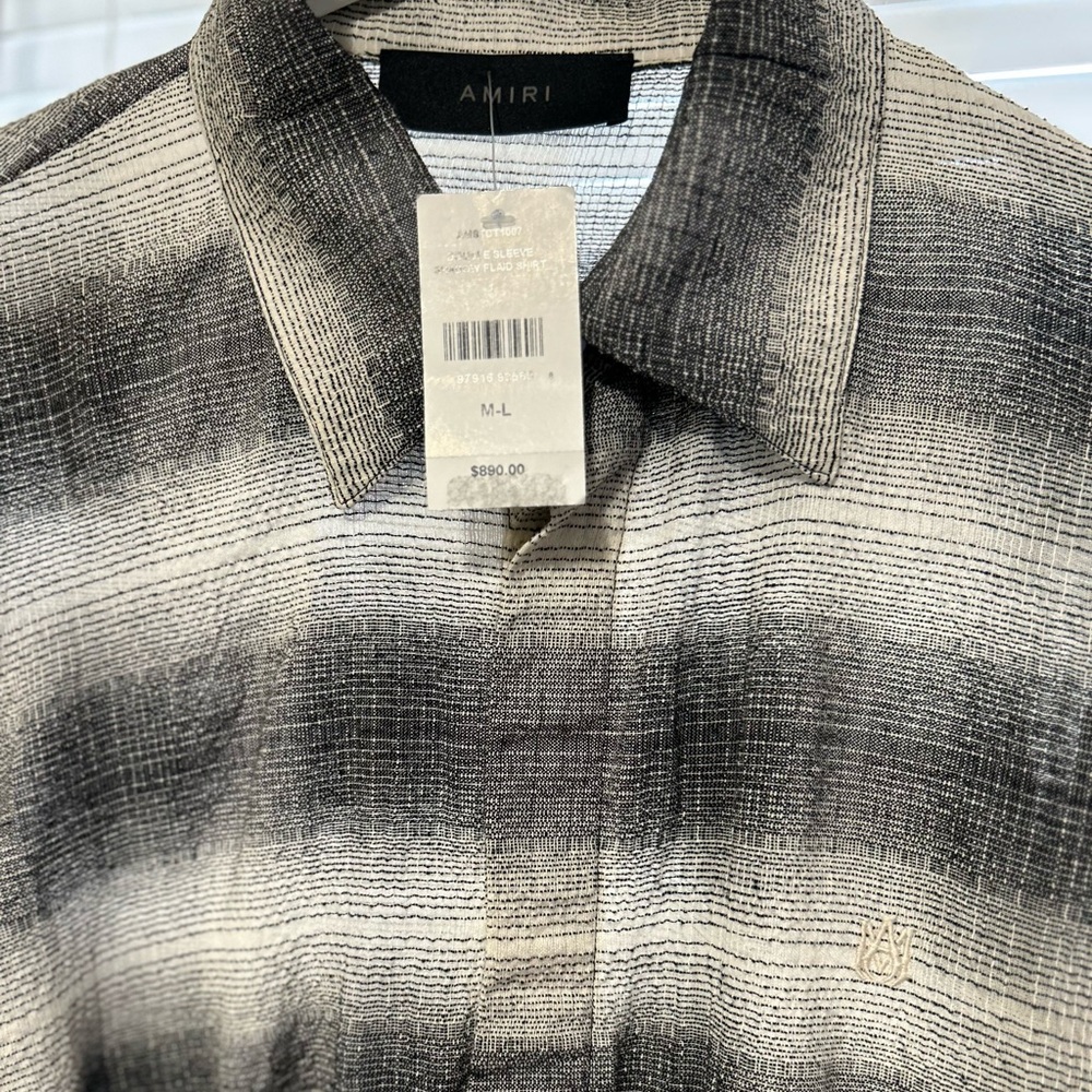 AMIRI Monochrome Textured Men's Shirt